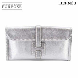 エルメス(Hermes)の新品同様 エルメス HERMES ジジェ エラン クラッチ バッグ スイフト メタリックシルバー □H刻印 オリンピック限定 VLP 90202680(クラッチバッグ)