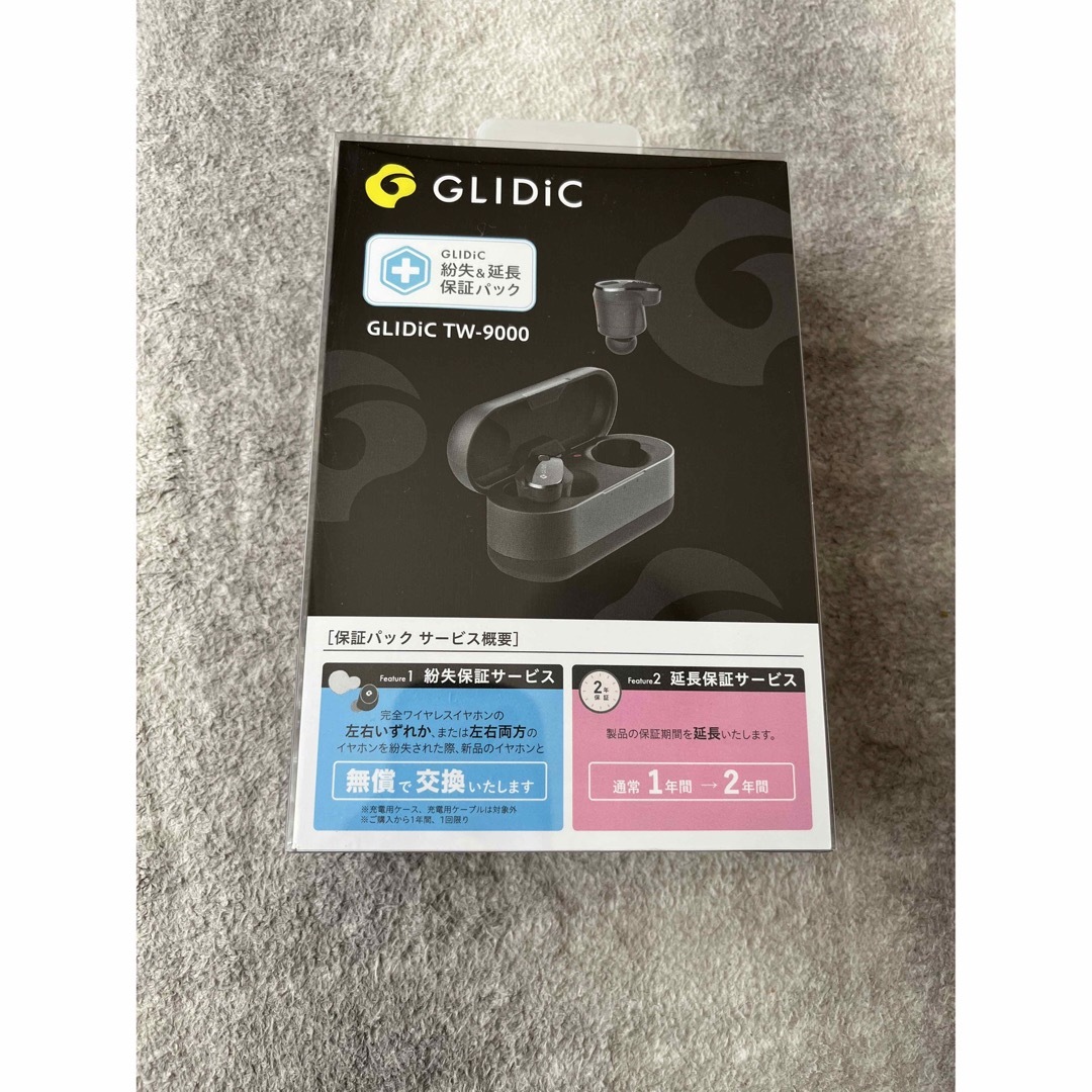 GLIDiC(グライディック)の⭐︎新品未使用品⭐︎GLIDIC完全ワイヤレスイヤホン TW-9000 ブラック スマホ/家電/カメラのオーディオ機器(ヘッドフォン/イヤフォン)の商品写真