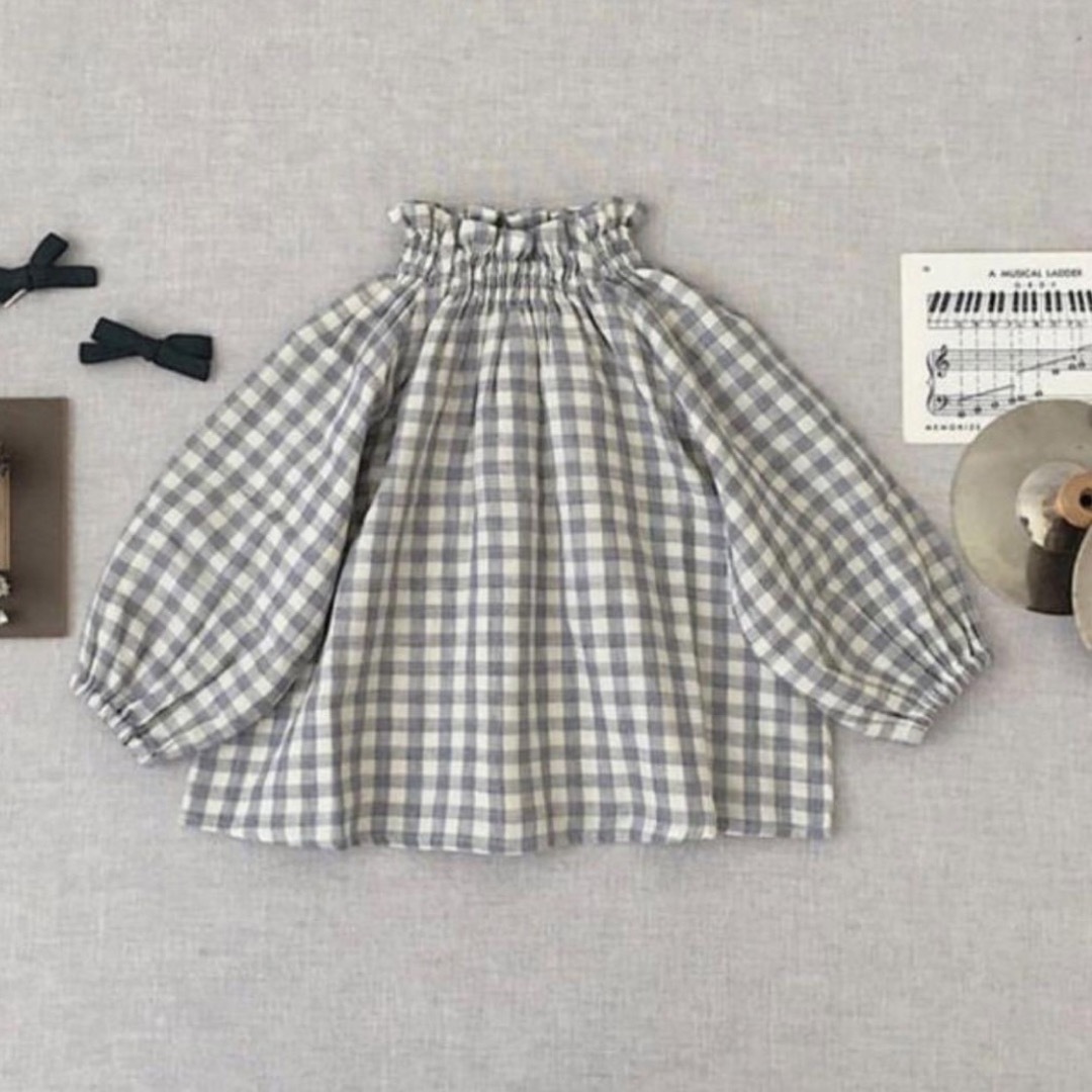 soor ploomブラウスgingham 8yキッズ服(女の子用) 100cm~