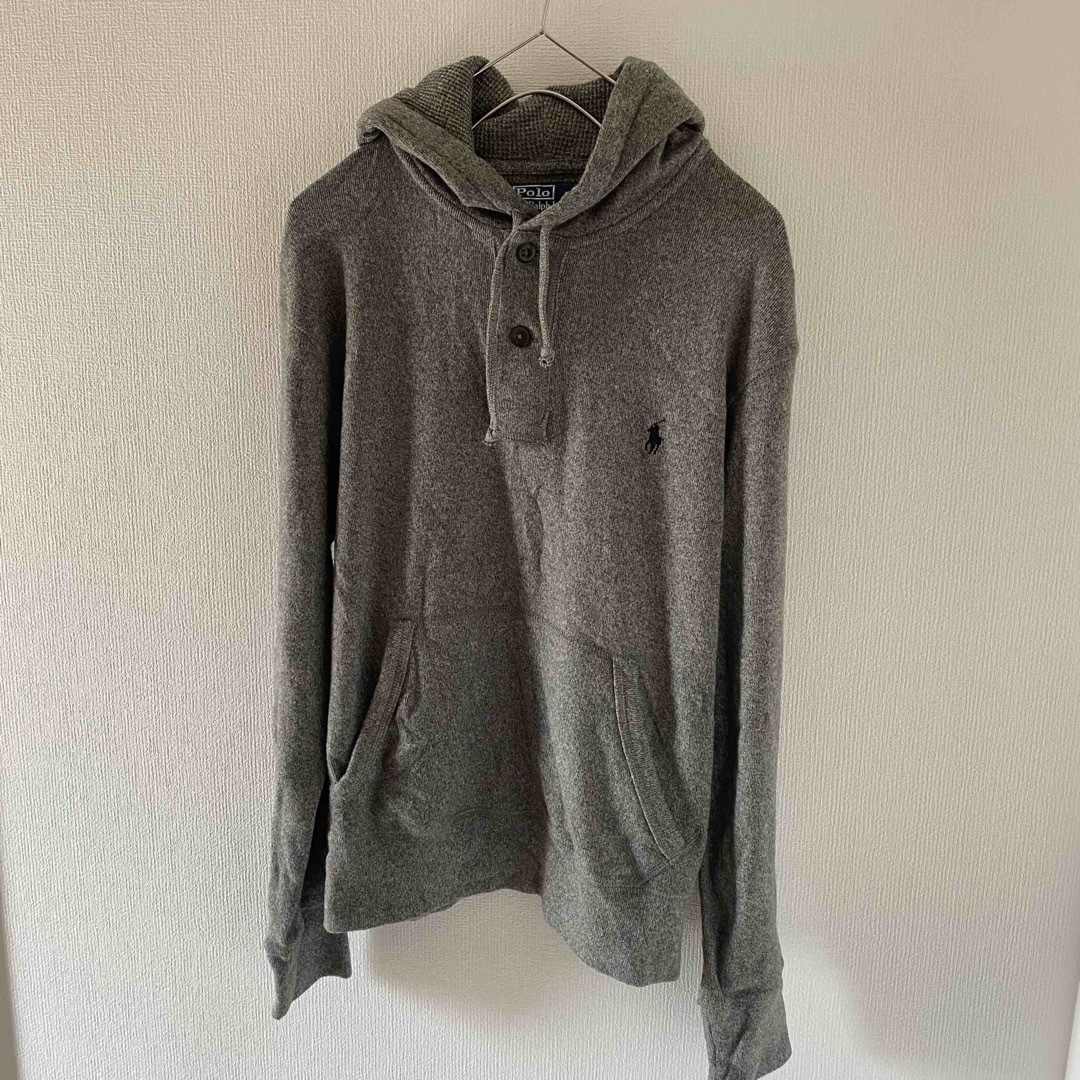 RalphLaurenラルフローレンスウェットパーカーグレー灰長袖mY2Kメンズ-
