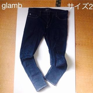 グラム(glamb)のグラム　デニム　ジーパン　サルエル紺色　ストレート(デニム/ジーンズ)