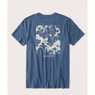 アバクロンビーアンドフィッチ(Abercrombie&Fitch)の★新品★アバクロンビー&フィッチ バックプリントTシャツ ブルー/XS(Tシャツ/カットソー(半袖/袖なし))