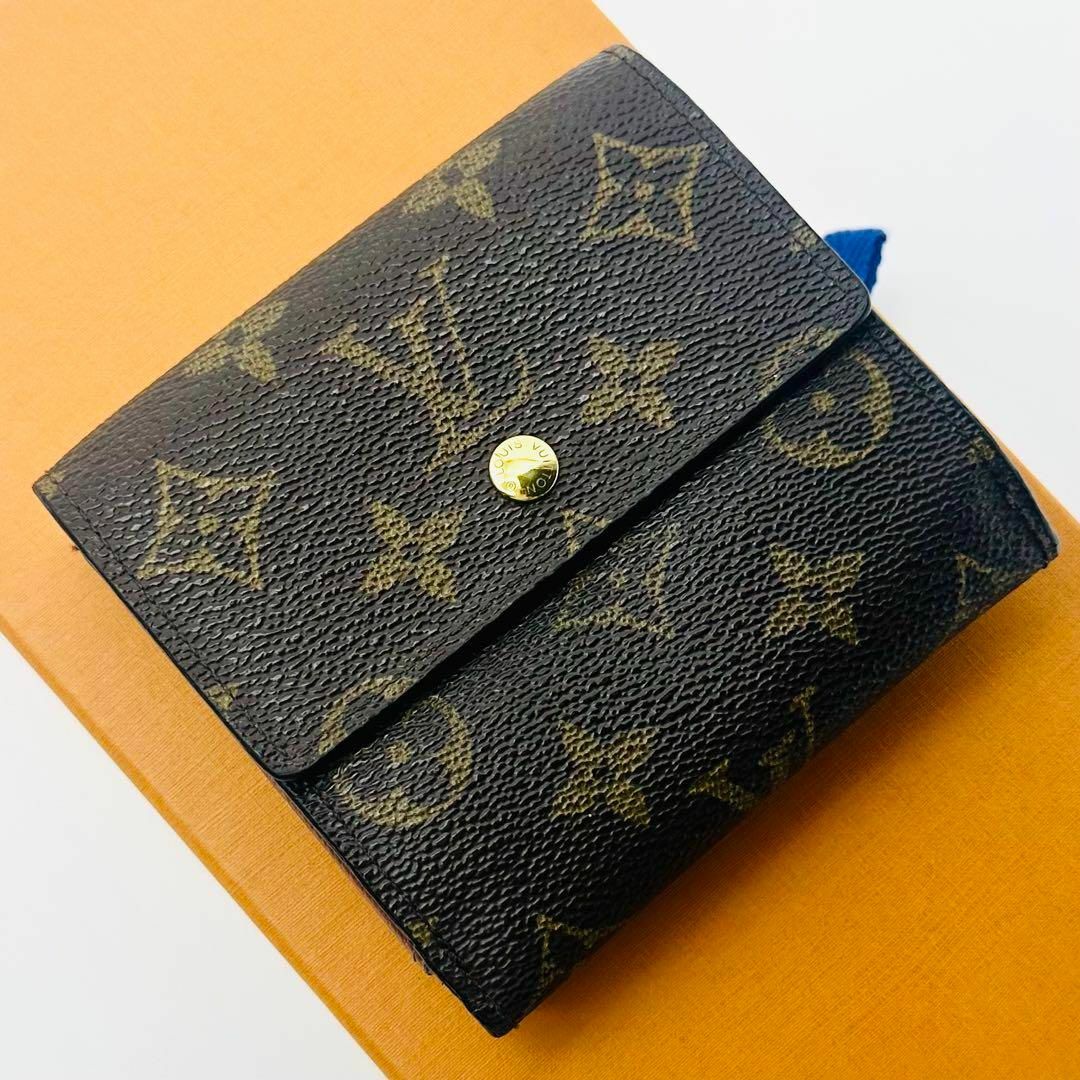 LOUIS VUITTON - ヴィトン モノグラム Wホック財布 ポルトモネ ビエ ...