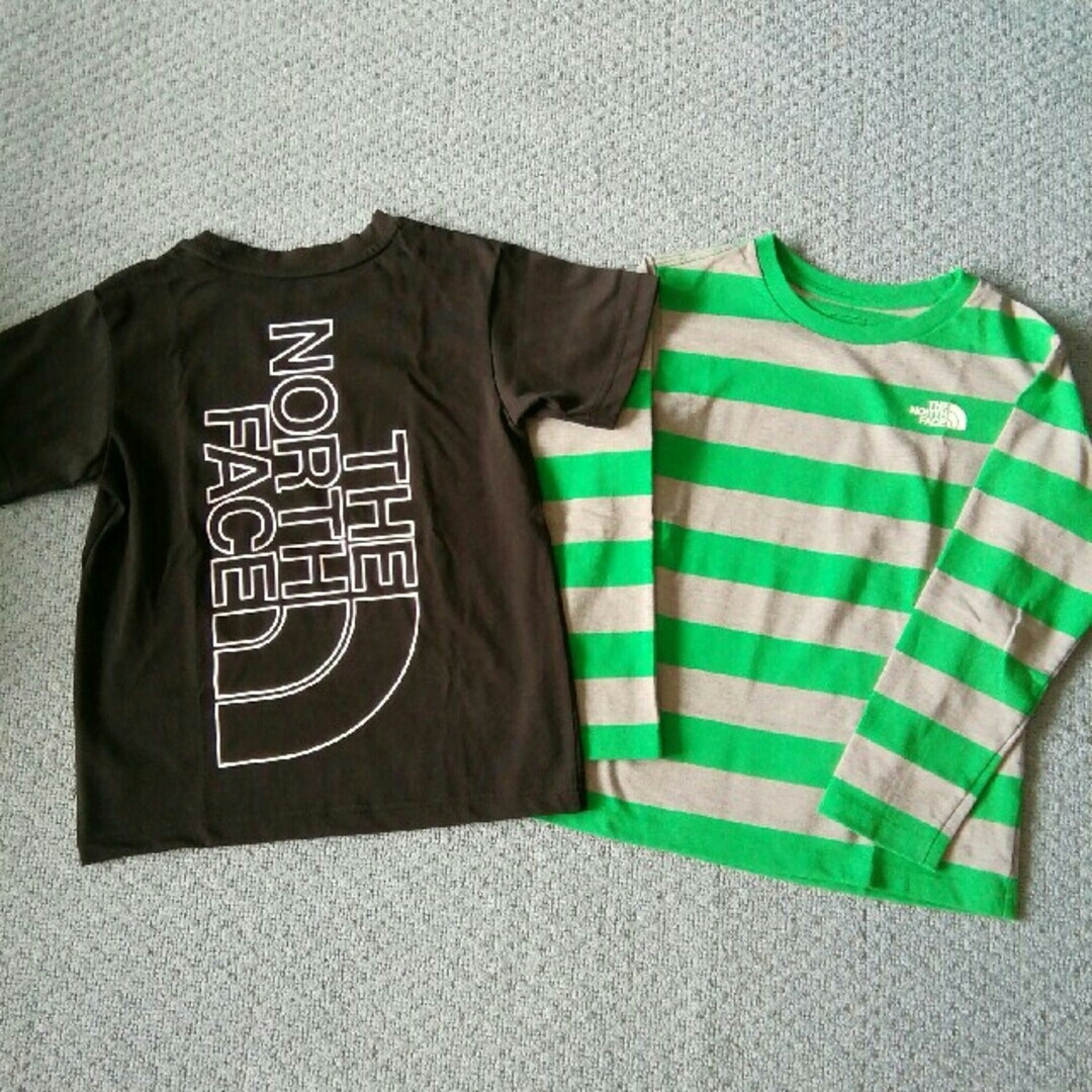 THE NORTH FACE(ザノースフェイス)のTHE NORTH FACE Tシャツ ロンTEE 2枚セット 130 キッズ/ベビー/マタニティのキッズ服男の子用(90cm~)(Tシャツ/カットソー)の商品写真