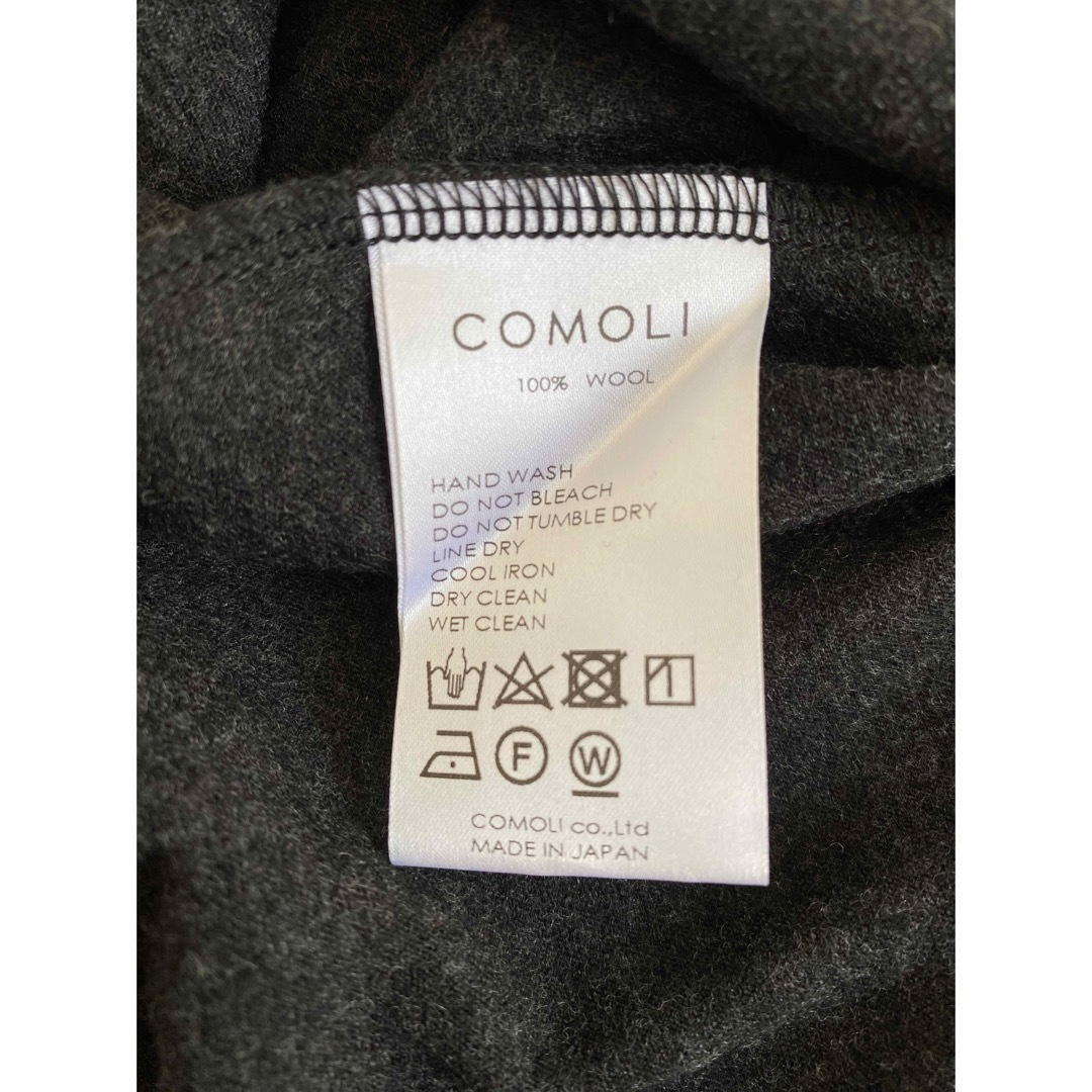 COMOLI(コモリ)のBIOTOP購入　未使用　COMOLI ウール100%カットソー　3 メンズのトップス(Tシャツ/カットソー(七分/長袖))の商品写真