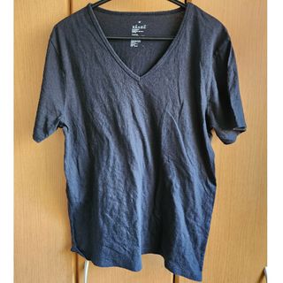 ムジルシリョウヒン(MUJI (無印良品))の無印良品 MUJI Tシャツ 黒 Vネック ブラック(Tシャツ/カットソー(半袖/袖なし))