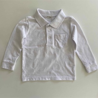 バースデイ(バースデイ)のポロシャツ 長袖 白 100 バースデイ 幼稚園 制服(Tシャツ/カットソー)