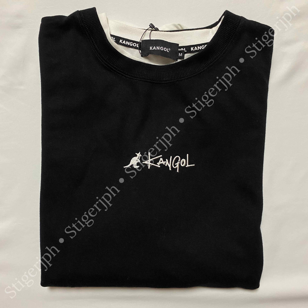 KANGOL(カンゴール)のカンゴール リアルレイヤードロンＴ　ブラック　Mサイズ メンズのトップス(Tシャツ/カットソー(七分/長袖))の商品写真