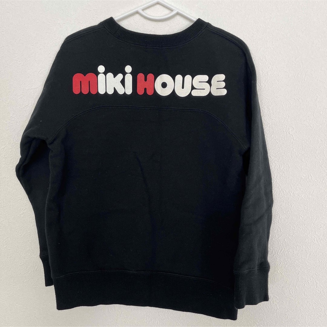 mikihouse - ミキハウス トレーナー 黒 120 バックロゴトレーナーの