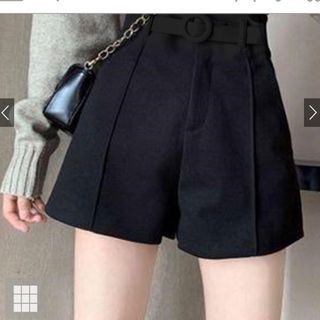 グレイル(GRL)の新品GRL グレイル　黒　ショートパンツ(ショートパンツ)