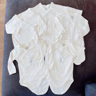 プチバトー(PETIT BATEAU)のプチバトー 長袖あわせボディ 5枚組 肌着(肌着/下着)