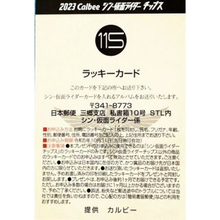 2枚セット‼️カルビー仮面ライダー ラッキーカードNo.115＋No.116(カード)