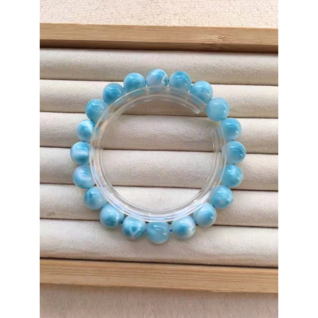 ⭐︎【天然】ラリマー ブレスレット 9.9mm-