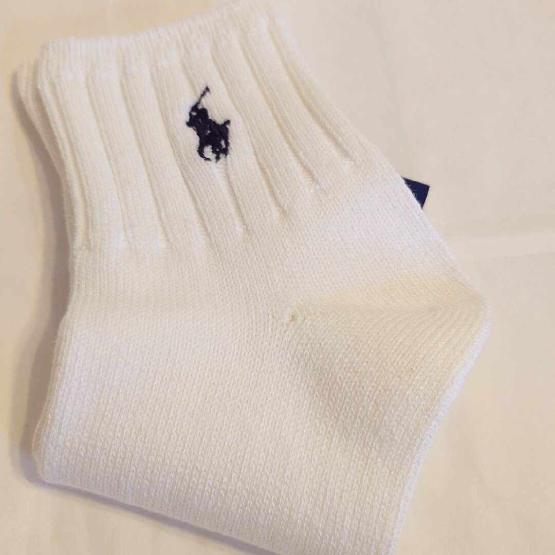 POLO RALPH LAUREN(ポロラルフローレン)のPOLO RALPH LAUREN ラルフローレン ロゴソックス 白 レディースのレッグウェア(ソックス)の商品写真