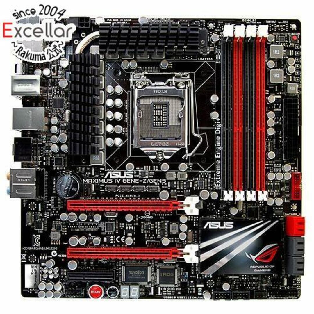 ASUS製マザーボード　Maximus IV GENE-Z/GEN3　LGA1155