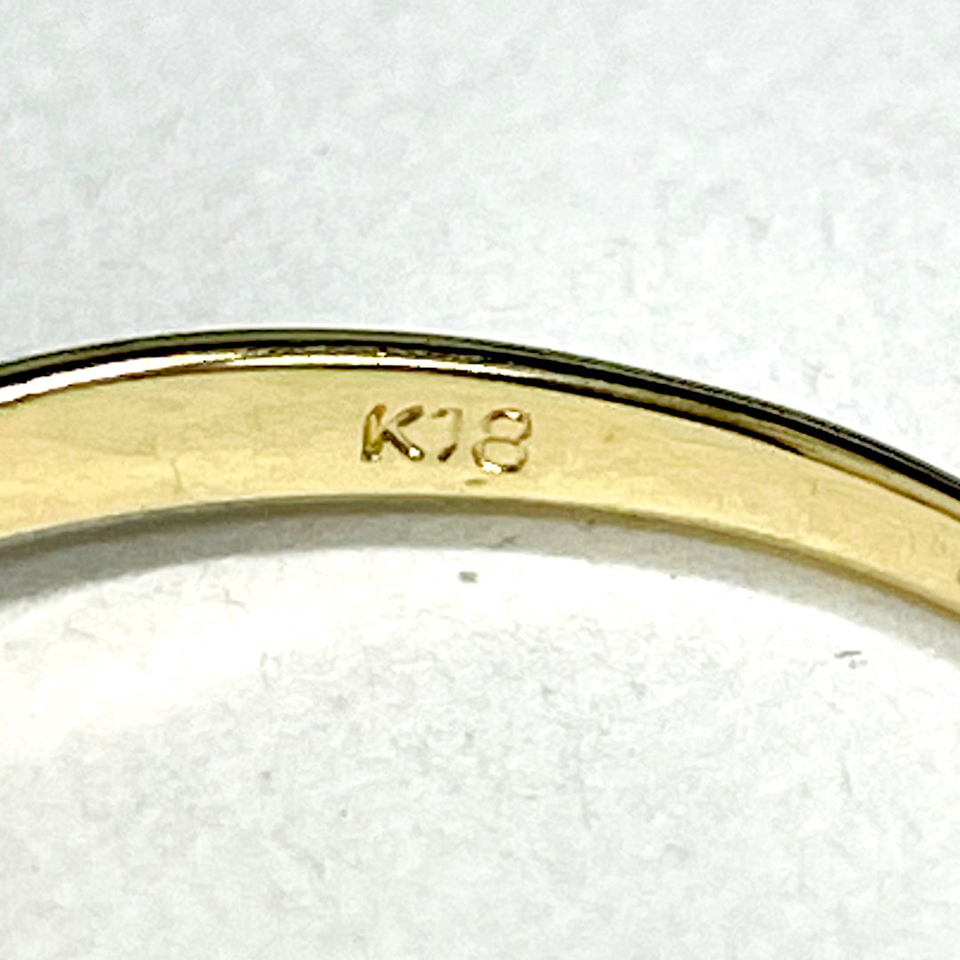 ☆K18 エメラルド&ダイヤリング 1.77g 17号☆ レディースのアクセサリー(リング(指輪))の商品写真