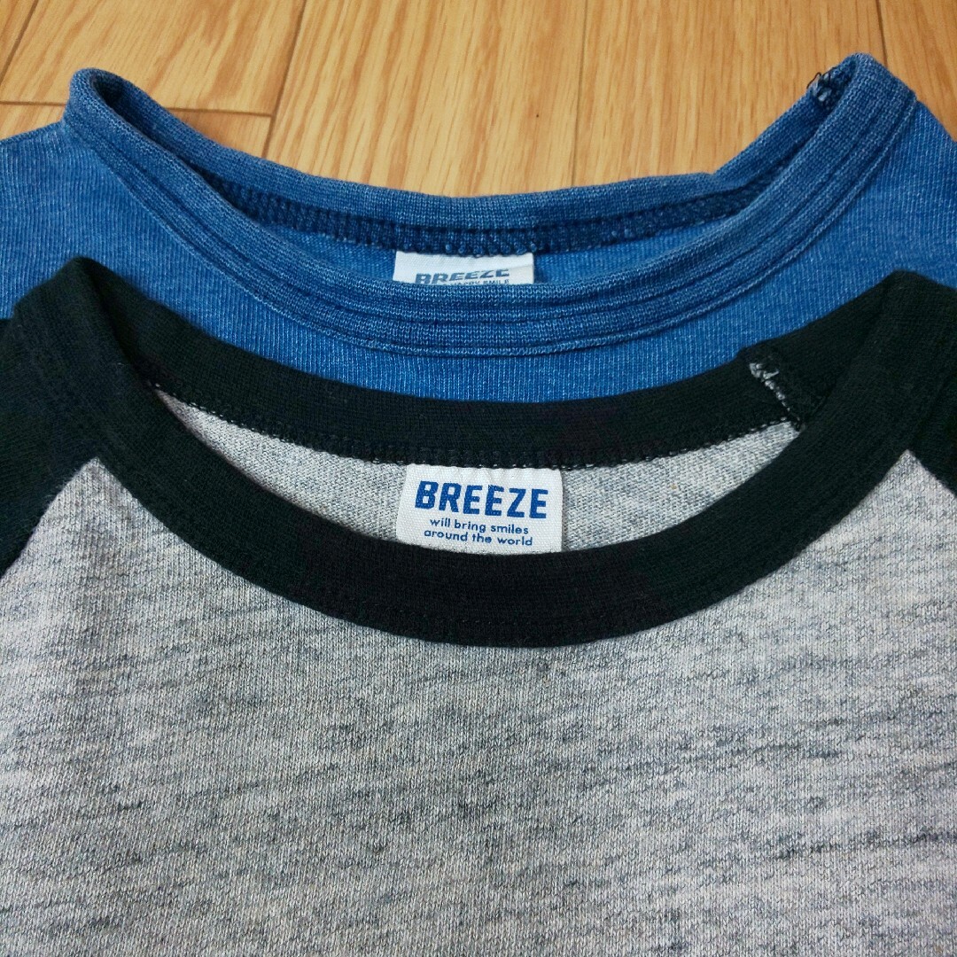 BREEZE(ブリーズ)のBREEZE ロンT size130  2枚セット キッズ/ベビー/マタニティのキッズ服男の子用(90cm~)(Tシャツ/カットソー)の商品写真