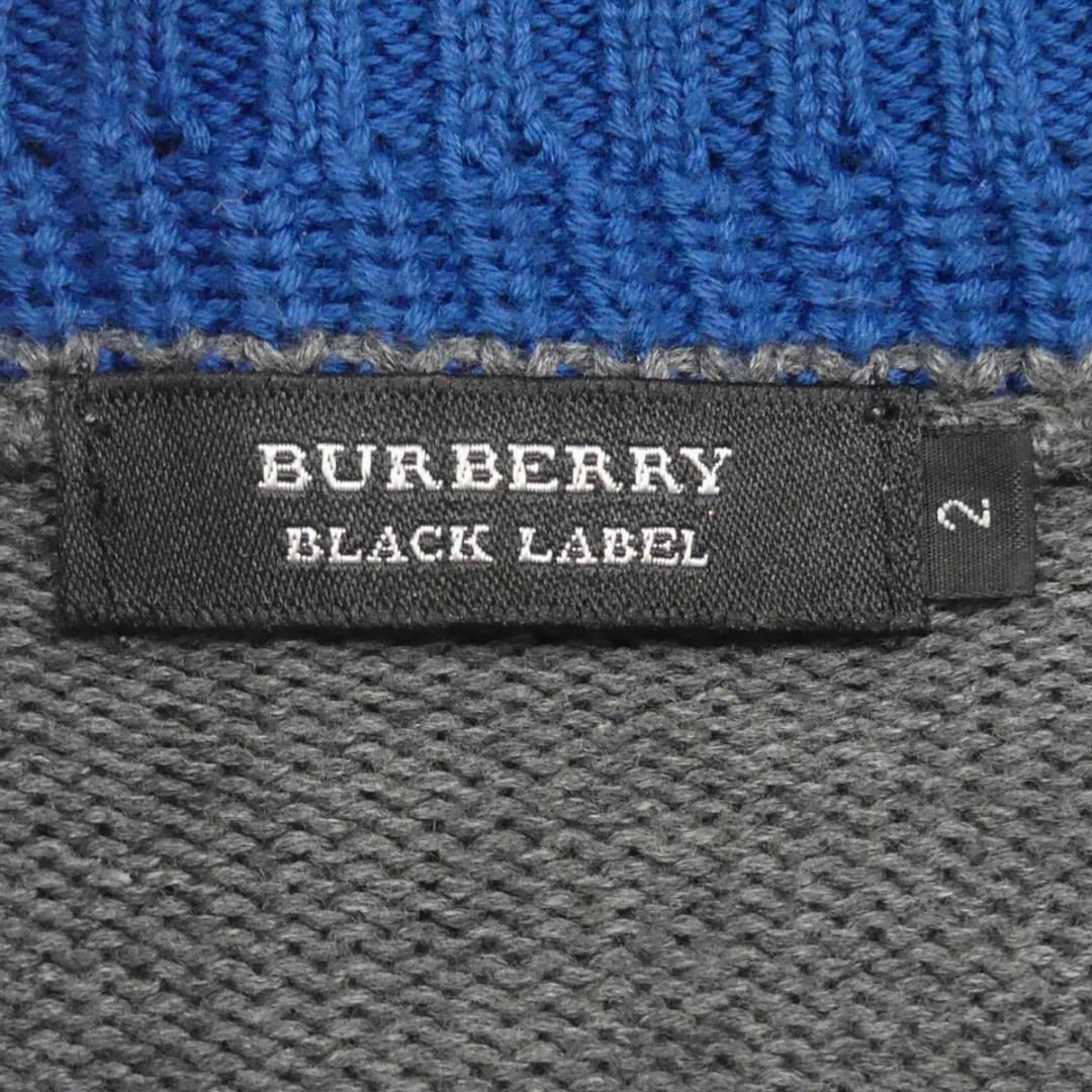 BURBERRY BLACK LABEL(バーバリーブラックレーベル)の廃盤 バーバリーブラックレーベル セーター ニット M メンズ HN1917 メンズのトップス(ニット/セーター)の商品写真