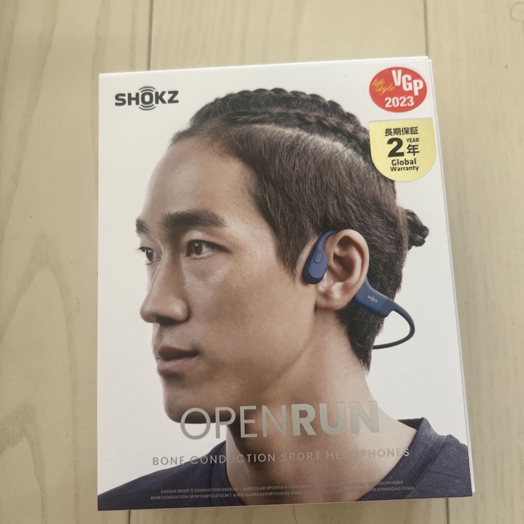 新品未使用 SHOKZ 骨伝導イヤホン OPENRUN BLUE ECLIPSE