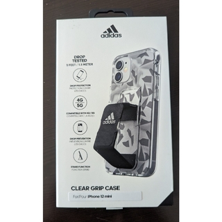 アディダス(adidas)のアディダス☆adidas iPhone12mini スマホケース ブラック 新品(iPhoneケース)