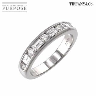 ティファニー(Tiffany & Co.)のティファニー TIFFANY&Co. ハーフサークル チャネル セッティング バンド 9号 リング ダイヤ Pt 指輪 VLP 90201121(リング(指輪))