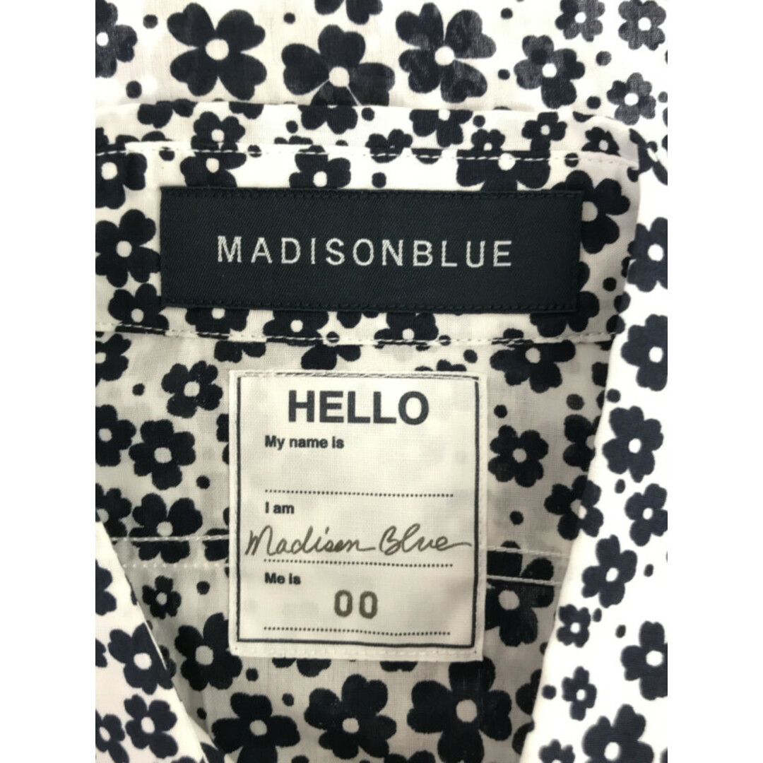 MADISON BLUE マディソンブルー 19SS HAMPTON SHIRT FLORAL PATTERN フローラルプリントシャツ ホワイト ブラック XS 2