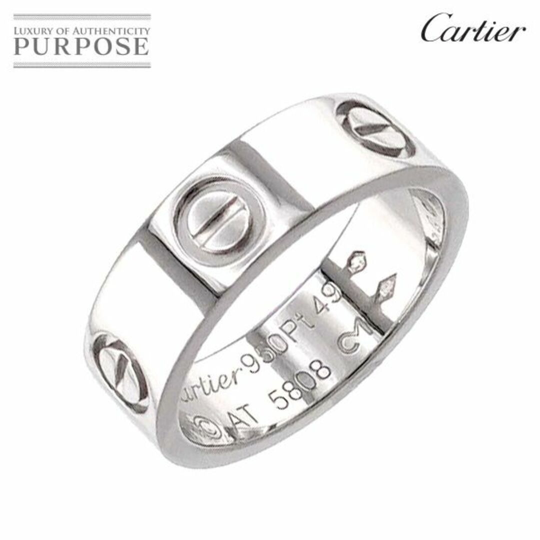 カルティエ Cartier ラブ #49 リング Pt プラチナ 指輪 VLP 90205456