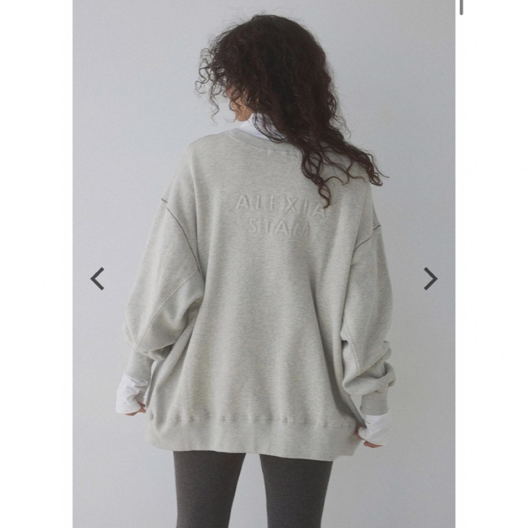 ALEXIA STAM(アリシアスタン)のアリシアスタン　Back Logo Sweat Shirt レディースのトップス(トレーナー/スウェット)の商品写真