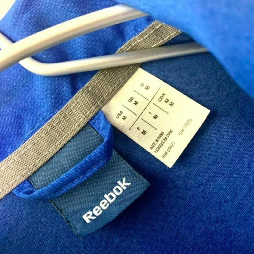 Reebok(リーボック)のReebok リーボック ロゴジップアップトラックジャケット ジャージ ブルーM メンズのジャケット/アウター(ブルゾン)の商品写真