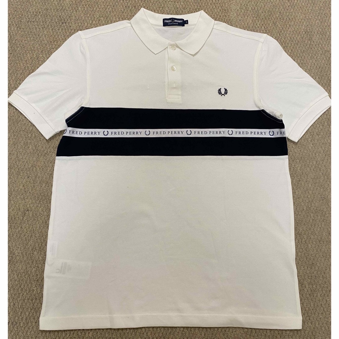 美品 FRED PERRY フレッドペリー ポロシャツ ホワイト