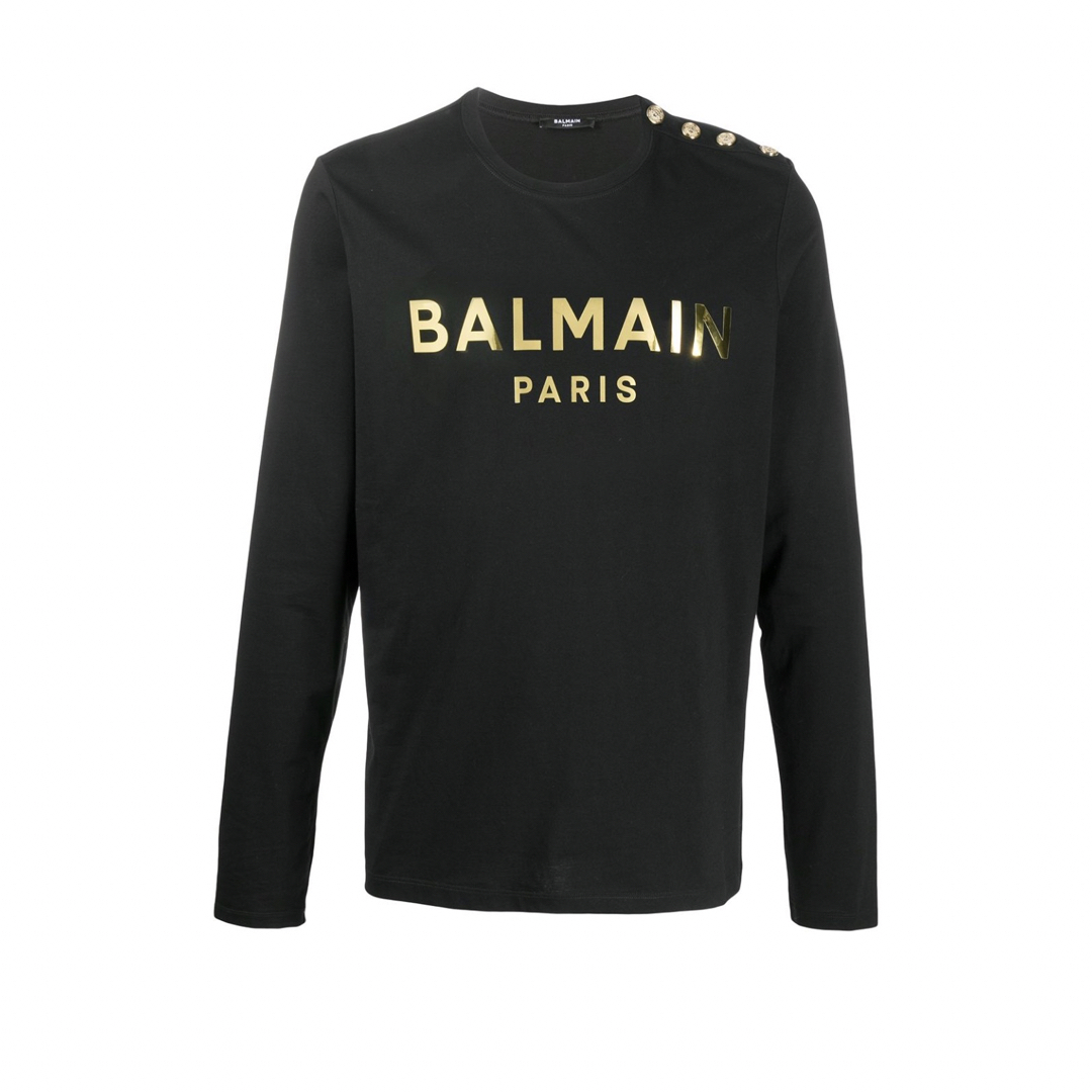 BALMAIN - 新品 バルマン ロゴTシャツ ロンTの通販 by 龍｜バルマン 