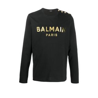 バルマン(BALMAIN)の新品　バルマン　ロゴTシャツ　ロンT(Tシャツ/カットソー(七分/長袖))