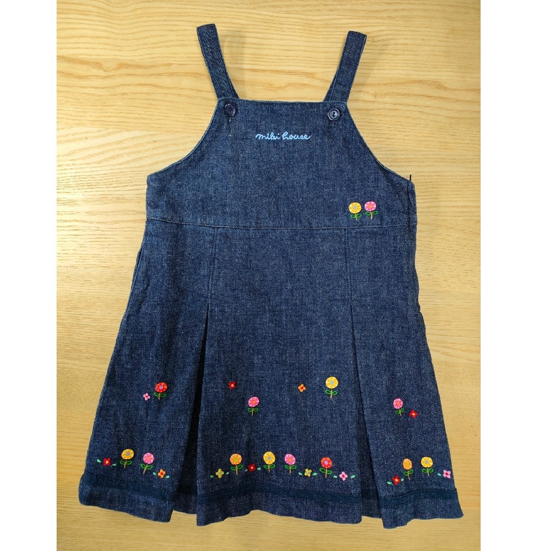 mikihouse(ミキハウス)のミキハウス ジャンパースカート 100 キッズ/ベビー/マタニティのキッズ服女の子用(90cm~)(ワンピース)の商品写真