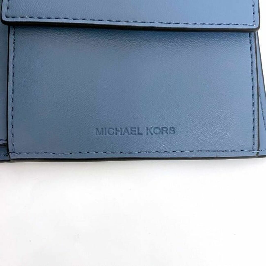 ★ 最新モデル 【新品】MICHAEL KORS 二つ折り折り財布 ライトブルー