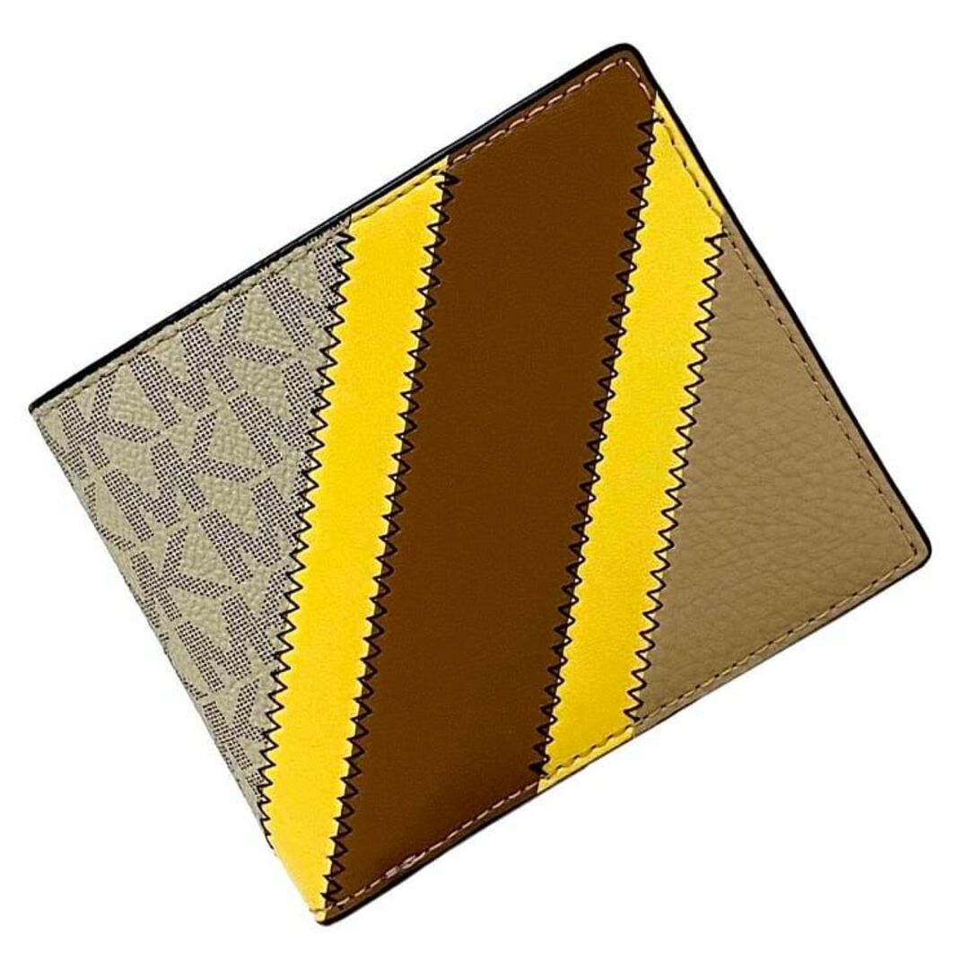 マイケルコース 二つ折り 財布 ブラウン ベージュ
