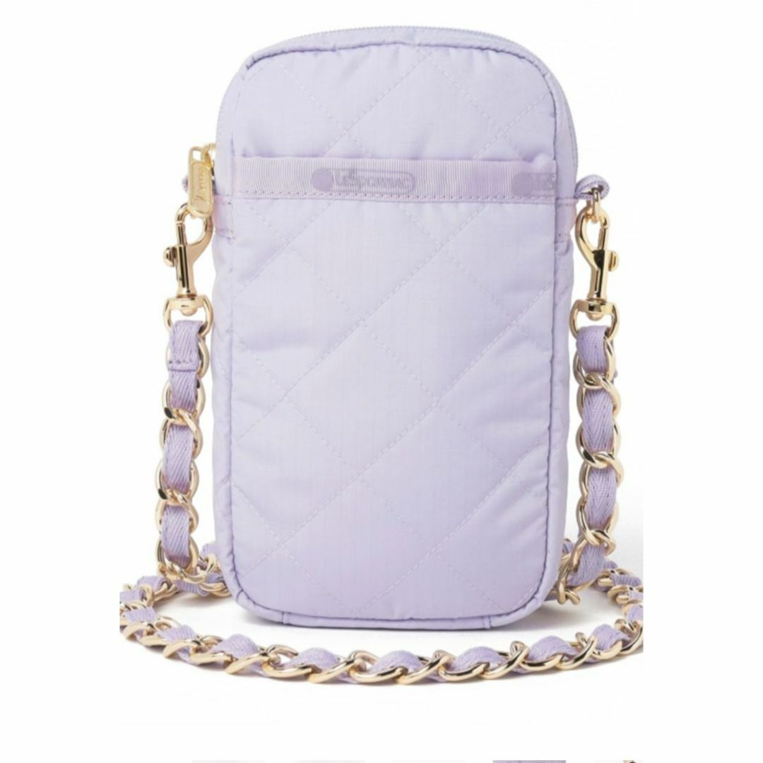 LeSportsac(レスポートサック)の未開封新品◆レスポCHAIN MINI PHONE CRSBDYヒヤシンスキルト レディースのバッグ(ボディバッグ/ウエストポーチ)の商品写真