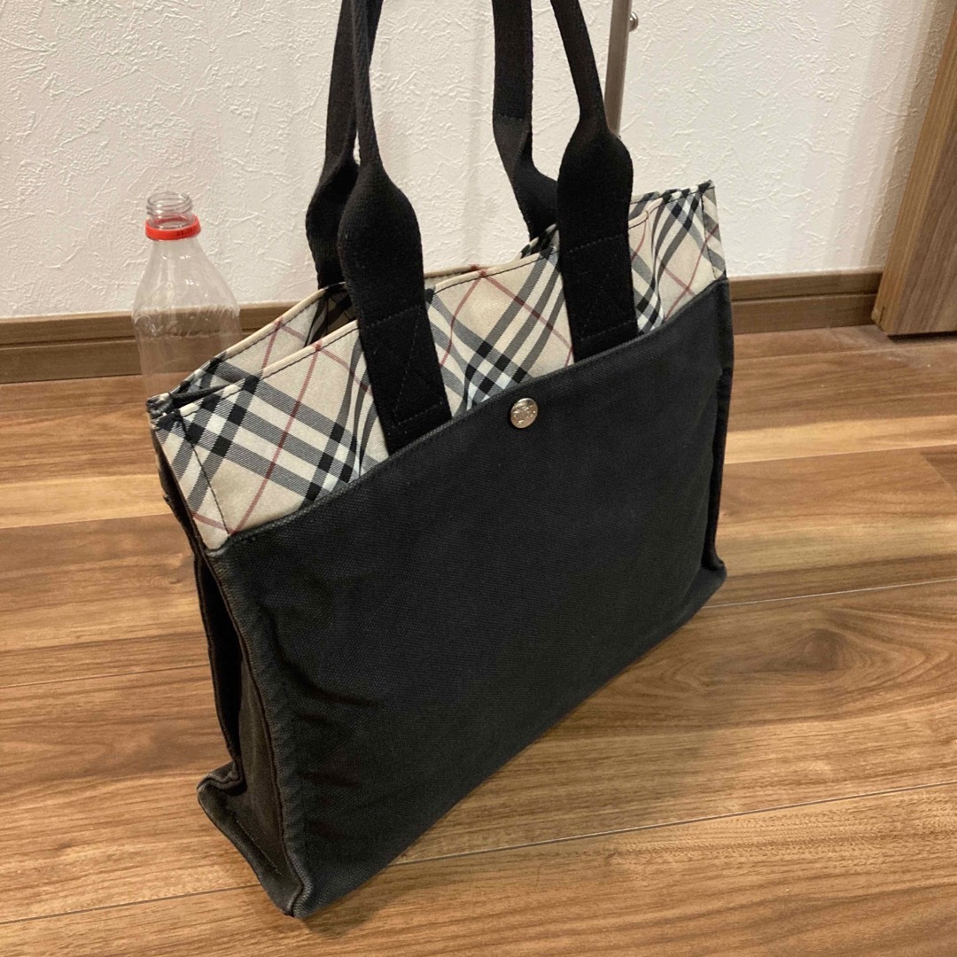 Burberry バーバリー デニム キャンパス トートバッグ A4ピッタリ