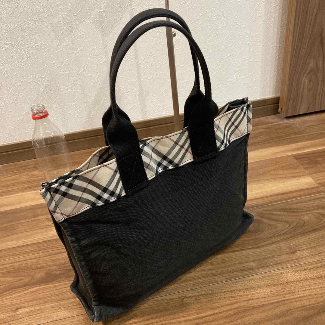 Burberry バーバリー デニム キャンパス トートバッグ A4ピッタリ