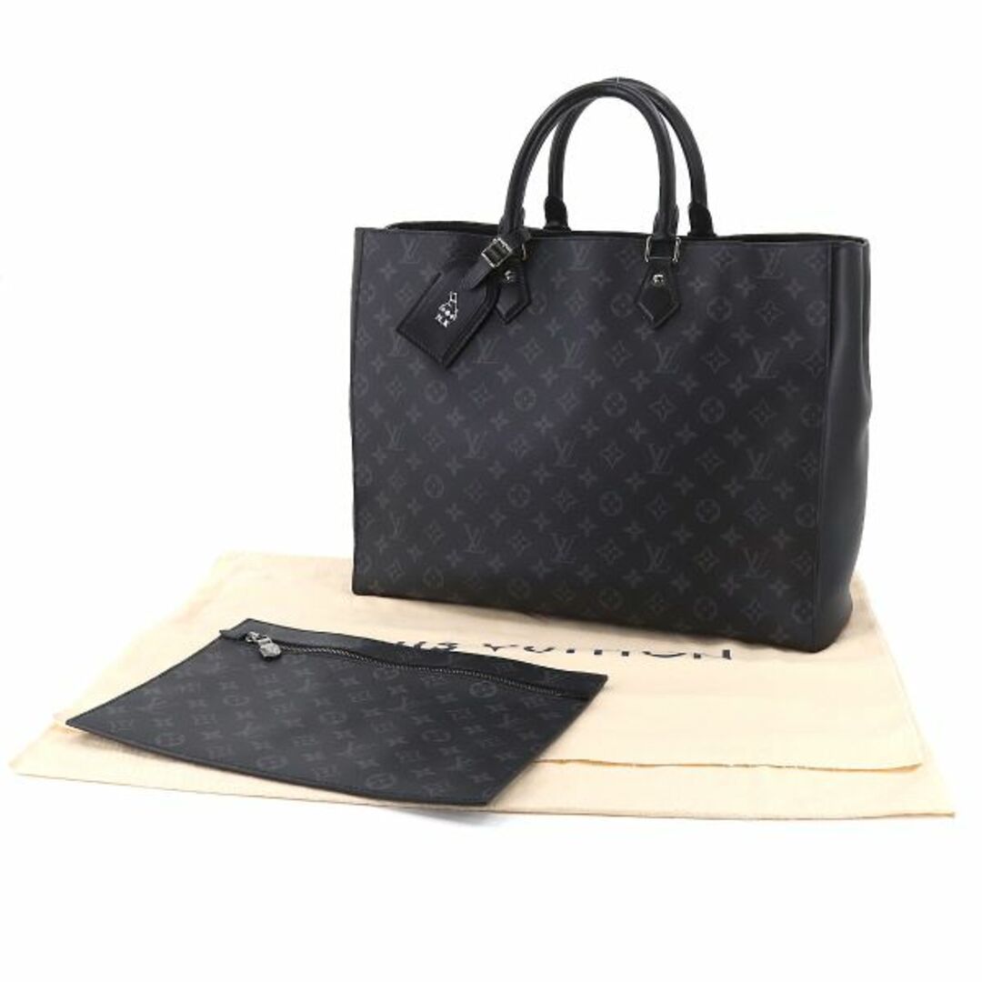 未使用 展示品 ルイ ヴィトン LOUIS VUITTON モノグラム エクリプス グラン サック トート バッグ ブラック M44733 RFID VLP 90208238