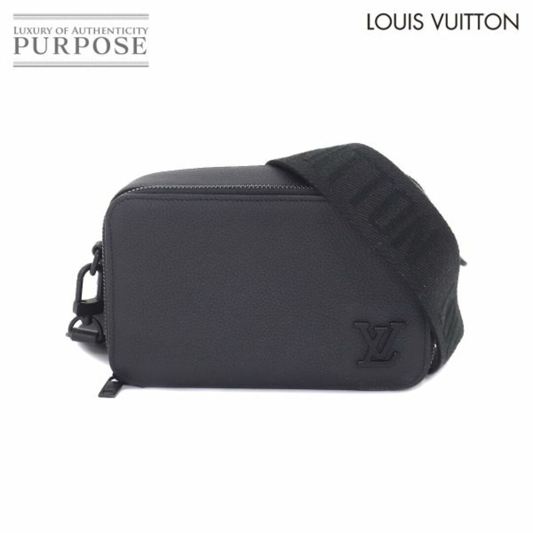 未使用 展示品 ルイ ヴィトン LOUIS VUITTON アエログラム アルファ ウェアラブル ショルダー ウォレット 長財布 レザー M59161 RFID VLP 90208316