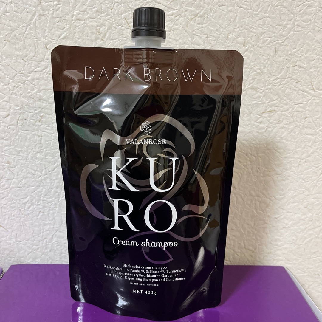 VALANROSE(バランローズ)のバランローズ KUROクリームシャンプー ダークブラウン コスメ/美容のヘアケア/スタイリング(白髪染め)の商品写真