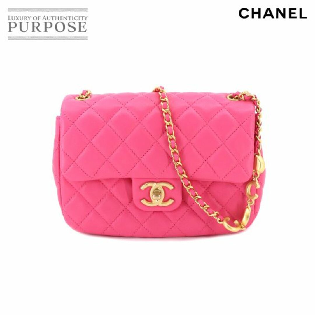 CHANEL(シャネル)の未使用 展示品 シャネル CHANEL ミニ マトラッセ チェーン ショルダー バッグ レザー ピンク AS3489 ハート ゴールド 金具 VLP 90209172 レディースのバッグ(ショルダーバッグ)の商品写真