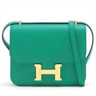 エルメス(Hermes)のエルメス コンスタンス3 ミニ18 ヴォーエプソン  グリーン レディース(ショルダーバッグ)