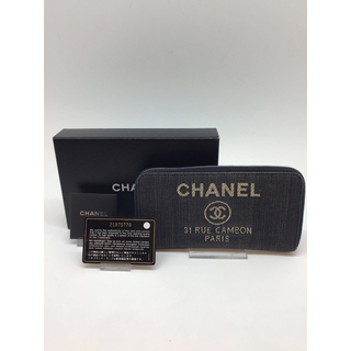 シャネル(CHANEL)のCHANEL ドーヴィル　A80056  ラウンドファスナー長財布(財布)