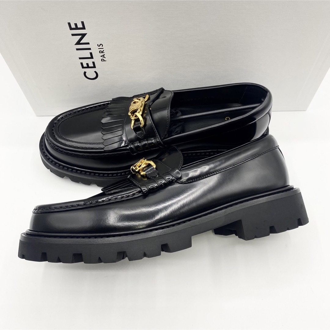 新品未使用!送料込み★CELINE★トリオンフチェーン付きマーガレットローファー