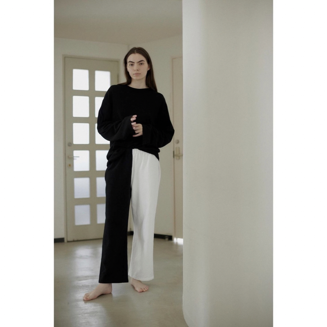 the shishikui スウェットパンツ SWP / BK×WH-