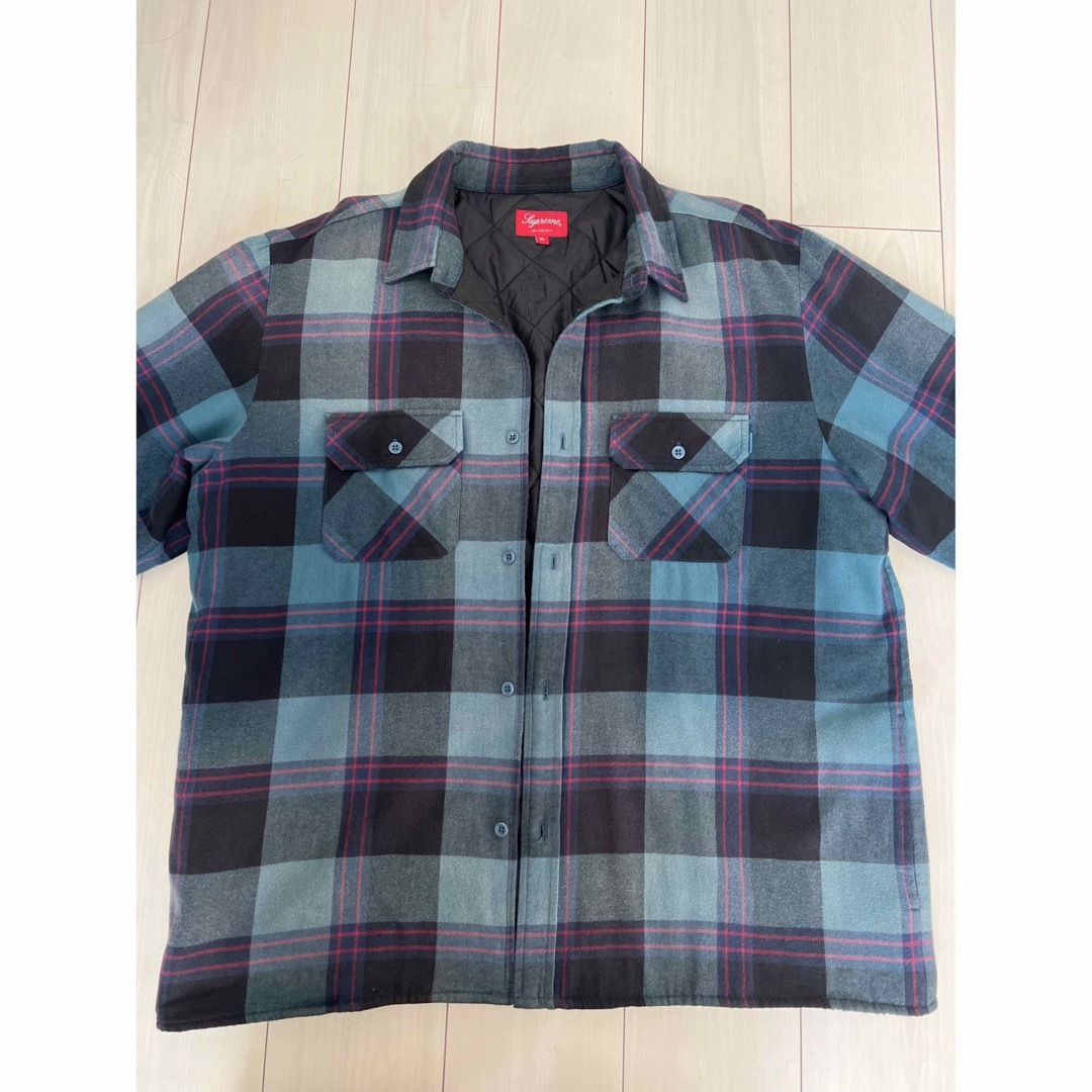 XL supreme 20 a/w quilted flannel shirt