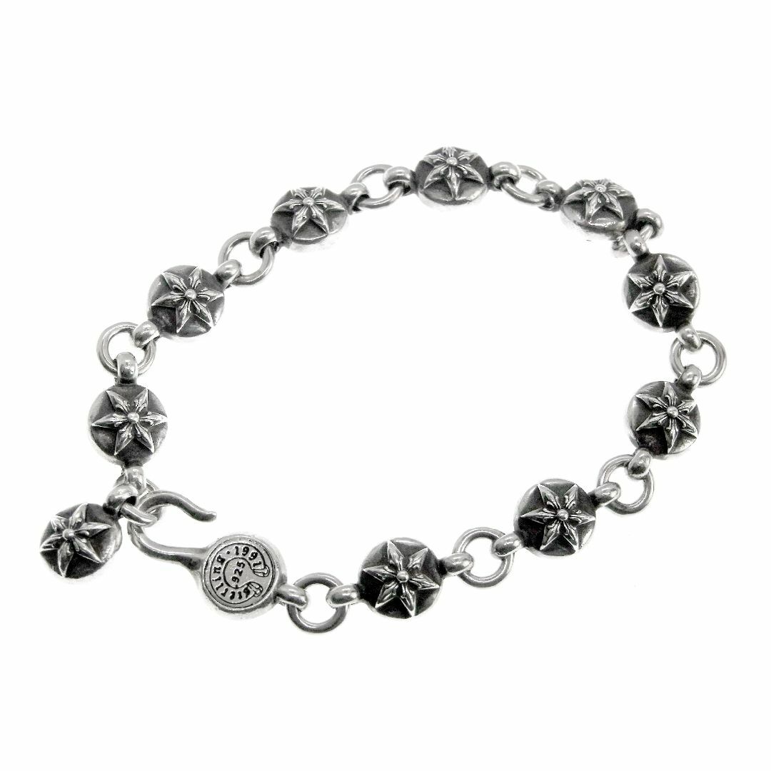 クロムハーツ CHROME HEARTS ■ 【 NO2 STAR BALL 】 スターボール シルバー ブレスレット　29712