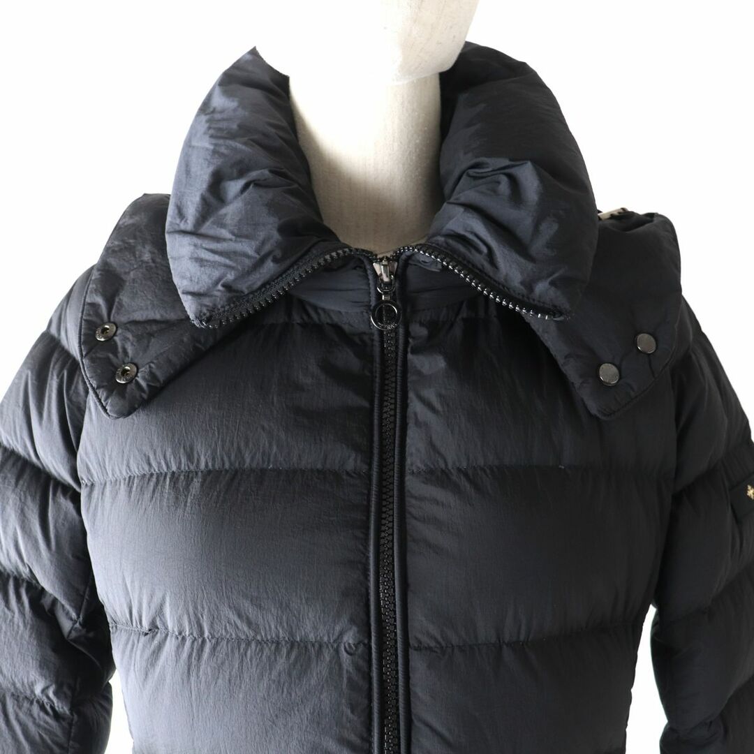 美品★正規品 TATRAS タトラス LTA19A4694 POLITEAMA ポリテアマ 19AW フード・ワッペン付 ZIP UP ダウンコート レディース ブラック 02