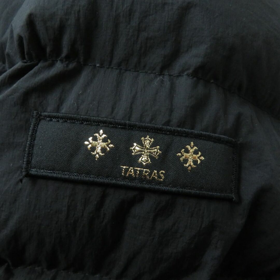 美品★正規品 TATRAS タトラス LTA19A4694 POLITEAMA ポリテアマ 19AW フード・ワッペン付 ZIP UP ダウンコート レディース ブラック 02